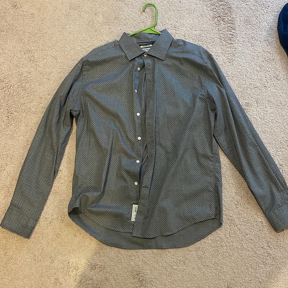 Jos. A. Bank Large Button Down Grey Shirt. Excellent Condition.